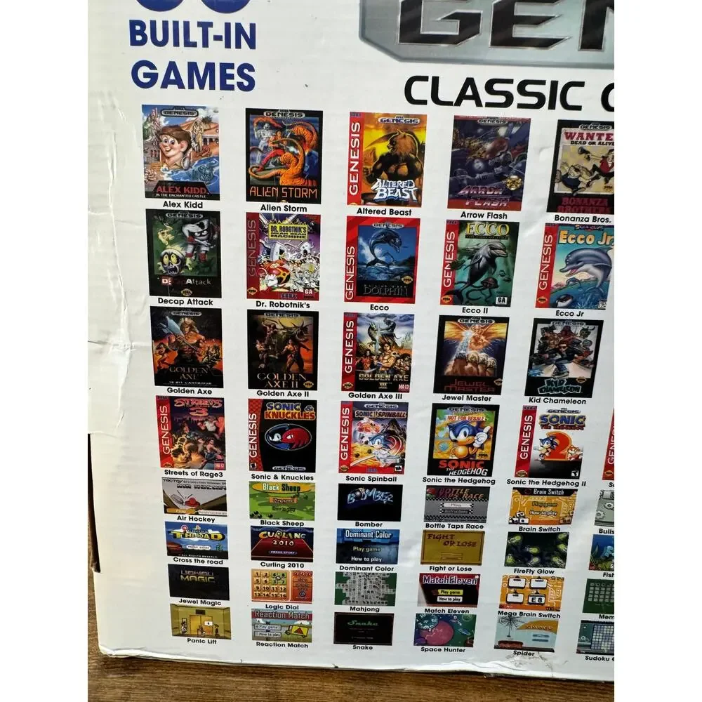 Atgames Genesis Classic Collector's Edition 80 Games 2 Wireless Controllers